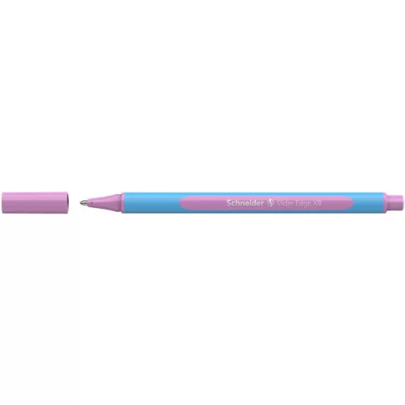 Golyóstoll, 0,7 mm, kupakos, SCHNEIDER "Slider Edge XB Pastel", lila
