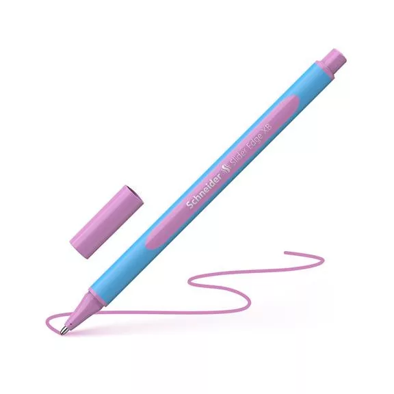Golyóstoll, 0,7 mm, kupakos, SCHNEIDER "Slider Edge XB Pastel", lila