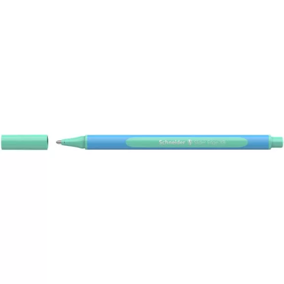 Golyóstoll, 0,7 mm, kupakos, SCHNEIDER "Slider Edge XB Pastel", menta
