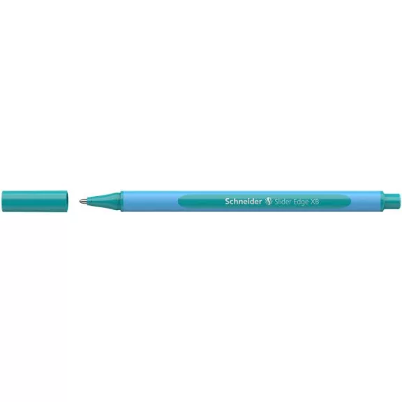 Golyóstoll, 0,7 mm, kupakos, SCHNEIDER "Slider Edge XB Pastel", óceán