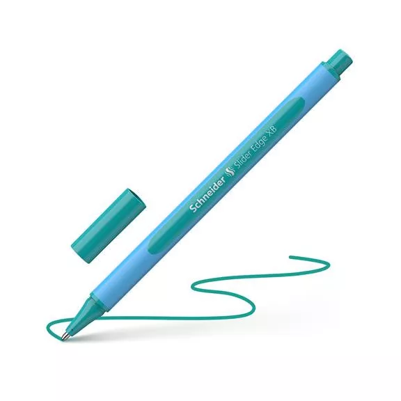 Golyóstoll, 0,7 mm, kupakos, SCHNEIDER "Slider Edge XB Pastel", óceán
