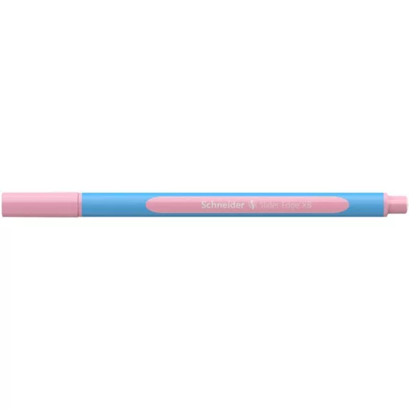 Golyóstoll, 0,7 mm, kupakos, SCHNEIDER "Slider Edge XB Pastel", rózsa