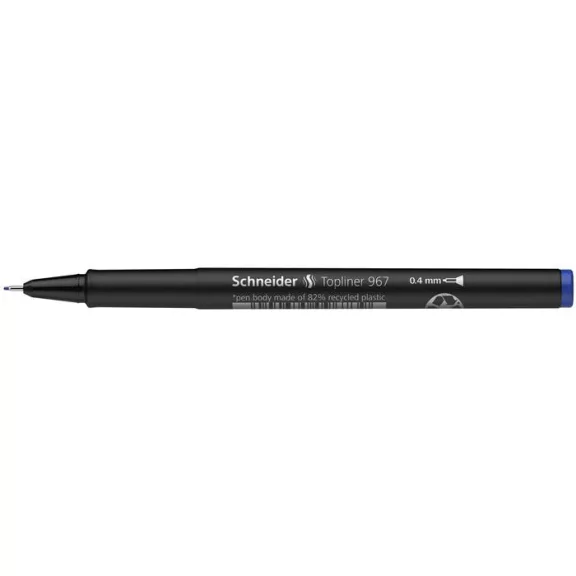 Tűfilc, 0,4 mm, SCHNEIDER "Topliner 967", kék