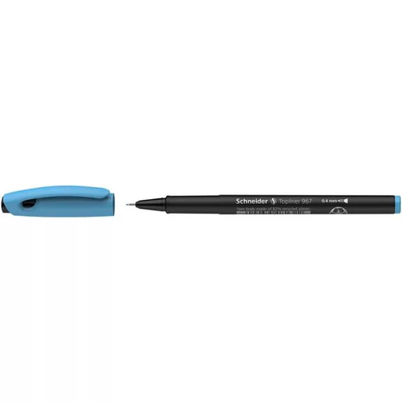 Tűfilc, 0,4 mm, SCHNEIDER "Topliner 967", türkiz