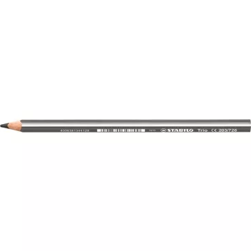   Színes ceruza, háromszögletű, vastag, STABILO "Trio thick", szürke
