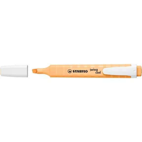Szövegkiemelő, 1-4 mm, STABILO "Swing cool Pastel", halvány narancs