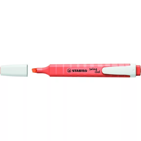 Szövegkiemelő, 1-4 mm, STABILO "Swing Cool Pastel", halvány korall