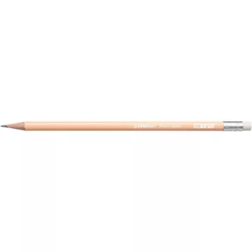   Grafitceruza radírral, HB, hatszögletű, STABILO "Swano Pastel", barack