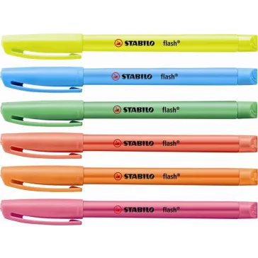 Szövegkiemelő, 1-3,5 mm, STABILO "Flash", zöld