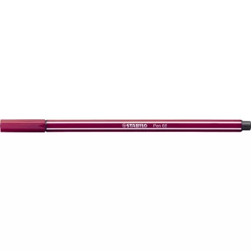 Filctoll, 1 mm, STABILO "Pen 68", bíborvörös