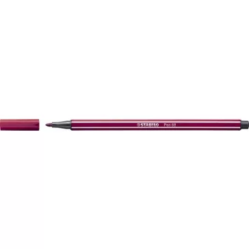 Filctoll, 1 mm, STABILO "Pen 68", bíborvörös