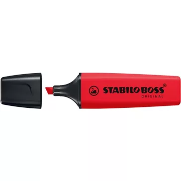   Szövegkiemelő, 2-5 mm, STABILO "BOSS original", Stabilo piros