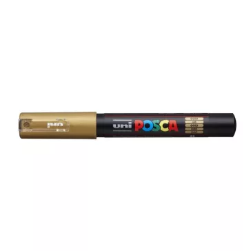 Dekormarker, 0,7-1,0 mm, UNI "Posca PC-1M", arany
