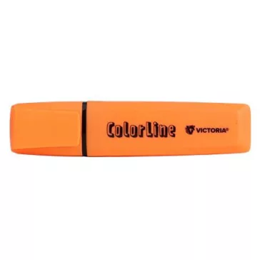   Szövegkiemelő, 1-5 mm, VICTORIA OFFICE, "ColorLine", narancssárga