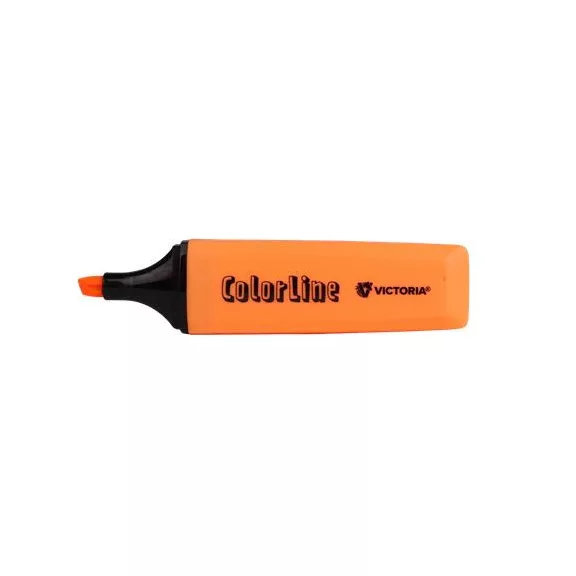 Szövegkiemelő, 1-5 mm, VICTORIA OFFICE, "ColorLine", narancssárga