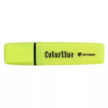   Szövegkiemelő, 1-5 mm, VICTORIA OFFICE, "ColorLine", sárga