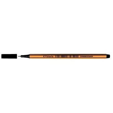 Tűfilc, 0,4 mm, VICTORIA OFFICE,"Slim", fekete