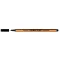 Tűfilc, 0,4 mm, VICTORIA OFFICE,"Slim", fekete