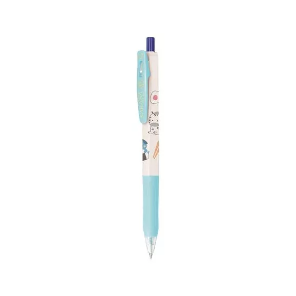 Zseléstoll készlet, 0,33 mm, nyomógombos, ZEBRA "Sarasa Clip Kawai Animal"
