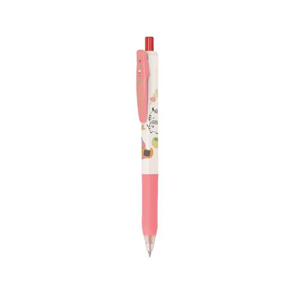 Zseléstoll készlet, 0,33 mm, nyomógombos, ZEBRA "Sarasa Clip Kawai Animal"
