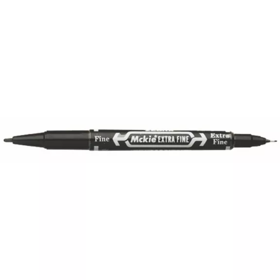 Alkoholos marker, 0,5/1,0 mm, kétvégű, ZEBRA "Mckie Extra Fine", fekete Alkoholos marker, 0,5/1,0 mm, kétvégű, ZEBRA "Mckie Extra Fine", fekete