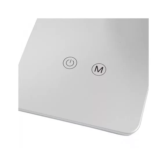 Asztali lámpa, LED, szabályozható, MAUL "Pearly colour vario", ezüst