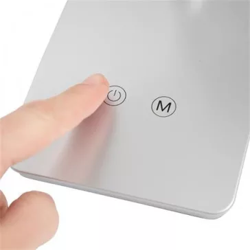   Asztali lámpa, LED, szabályozható, MAUL "Pearly colour vario", ezüst