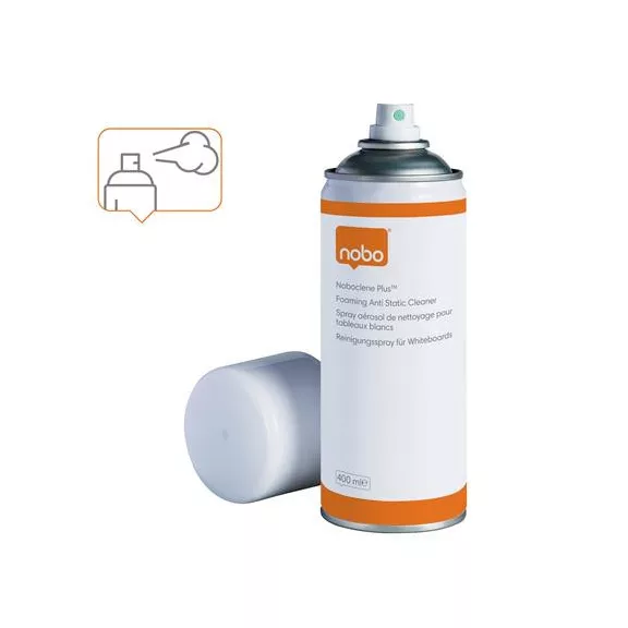 Tisztító aerosol spray fehértáblához 400 ml, NOBO "Clene Plus"