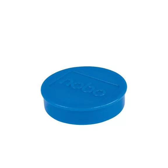 Korong mágnes, fehértáblához, 38 mm, 4 db, NOBO, kék