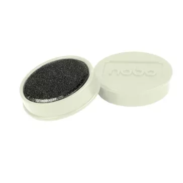 Mágneskorong, erős, 38 mm, 10 db, NOBO, fehér