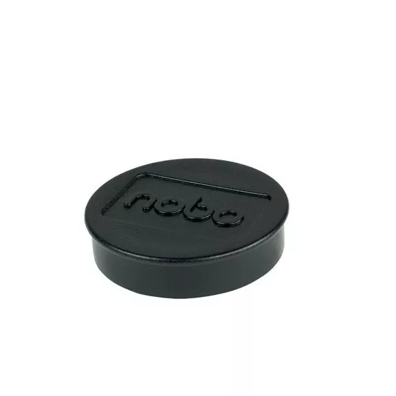 Korong mágnes, fehértáblához, 38 mm, 4 db, NOBO, fekete