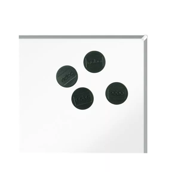 Korong mágnes, fehértáblához, 38 mm, 4 db, NOBO, fekete