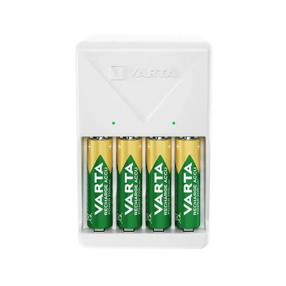 Elemtöltő, AA/AAA, 4x2100 mAh AA, VARTA "Plug"
