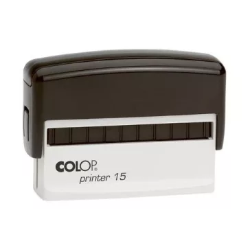  Colop Szövegbélyegző Printer 15 fekete ház piros párnával 10x69 mm