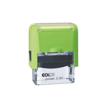 Colop Szövegbélyegző Printer C20 zöld ház 14x38 mm -új