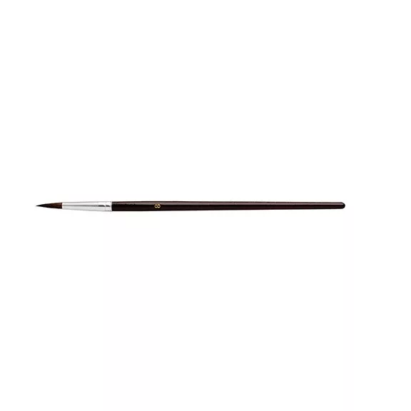 Ecset Ico póniszőr festett fanyelű barna 8