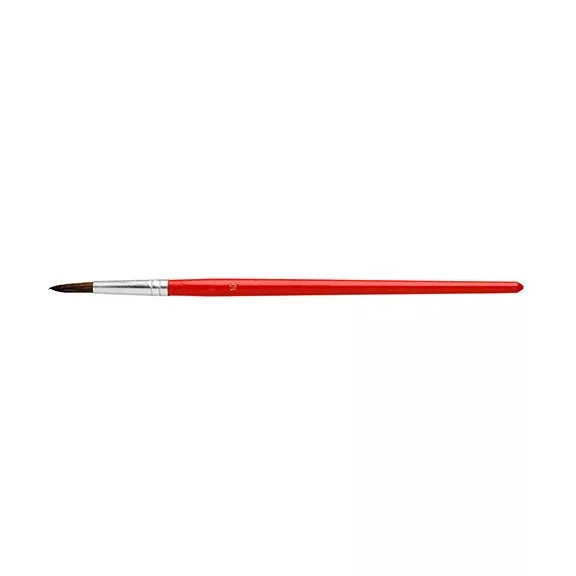 Ecset Ico póniszőr festett fanyelű piros 10