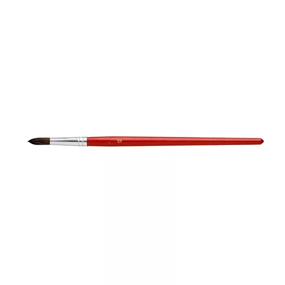 Ecset Ico póniszőr festett fanyelű bordó 12