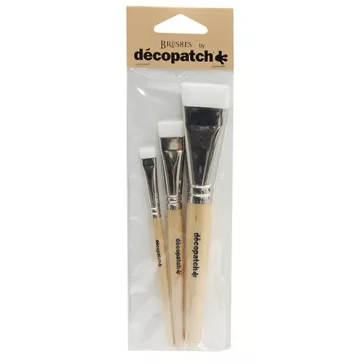   Kreatív ecsetkészlet Clairefontaine Décopatch 3 db/csomag nylon