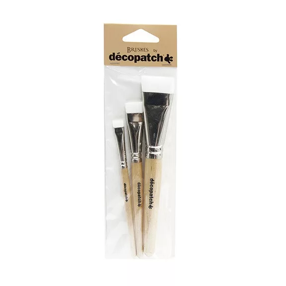 Kreatív ecsetkészlet Clairefontaine Décopatch 3 db/csomag nylon