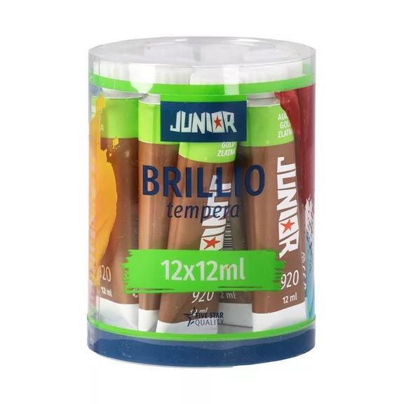 Tempera Brillio Junior 12 ml arany
