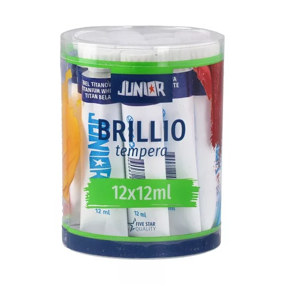 Tempera Brillio Junior 12 ml fehér