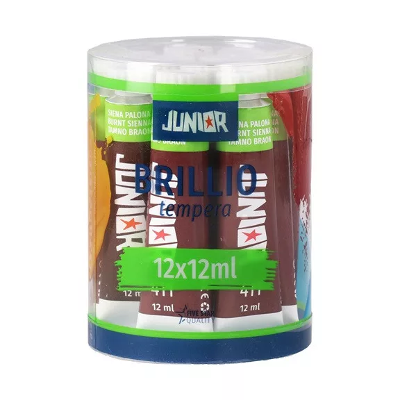 Tempera Brillio Junior 12 ml barna