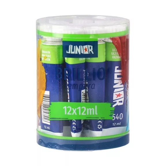 Tempera Brillio Junior 12 ml sötétkék