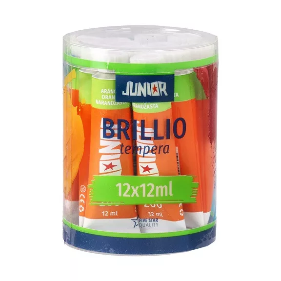 Tempera Brillio Junior 12 ml narancs