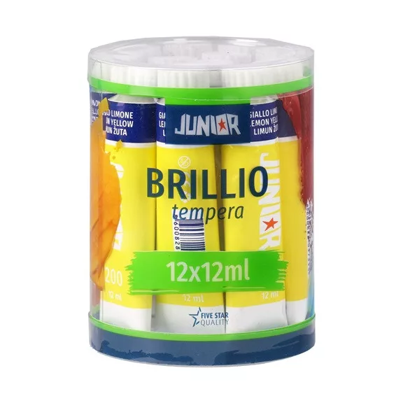 Tempera Brillio Junior 12 ml sárga