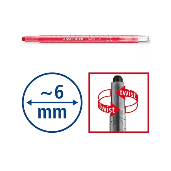 Zsírkréta Staedtler Noris 12 db-os klt. csavaros