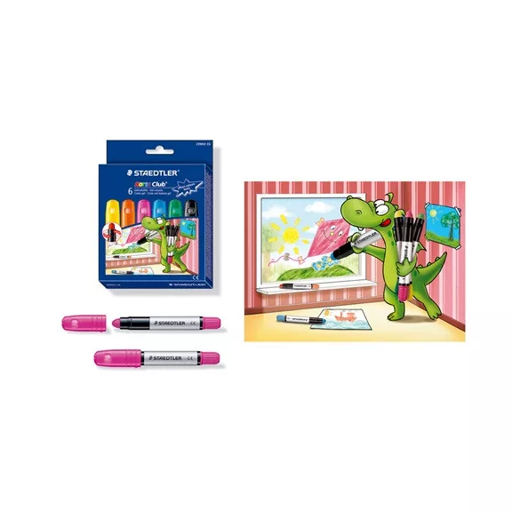 Zsírkréta Y-Plus+ Peanut marok vastag 12 db-os klt.