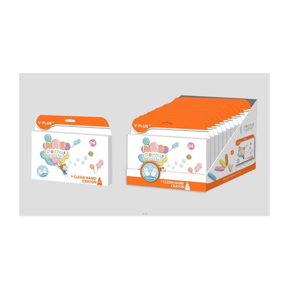 Zsírkréta Y-Plus+ Peanut Pastel marok vastag 24 db-os klt.