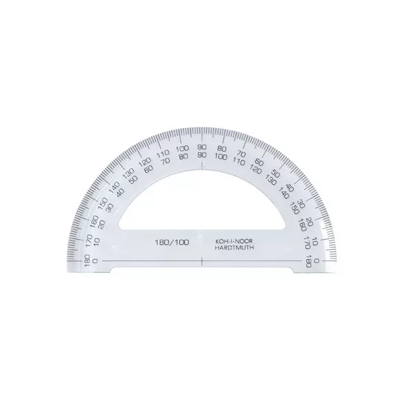 Szögmérő Koh-i-noor műanyag 180 fokos 746168 Szögmérő Koh-i-noor műanyag 180 fokos 746168